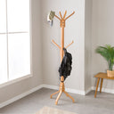 freestanding coat rack, solid wood coat stand  12