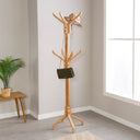 freestanding coat rack, solid wood coat stand  13
