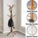 freestanding coat rack, solid wood coat stand  3
