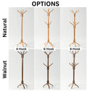 freestanding coat rack, solid wood coat stand  4