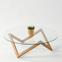 Prismatic Wood Coffee Table Base