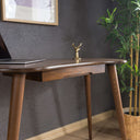 Kidney Shaped Desk with Drawer, Handcrafted Birch Plywood Home Office Desk 2