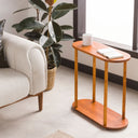 Solid Wood Oval Side Table