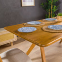 Rustic Rectangle Dining Table with Butterfly Pedestal Legs