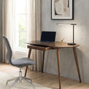 Kidney Shaped Desk with Drawer, Handcrafted Birch Plywood Home Office Desk 4