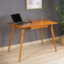 Rectangle Wooden Desk with Drawer - Mid Century Modern Home Office Desk 5