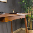 Curved Desk with Drawer – Handcrafted Rounded Edge Home Office Desk in Birch Plywood 3