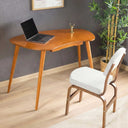 Kidney Shaped Desk with Drawer, Handcrafted Birch Plywood Home Office Desk 7