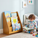Freestanding Montessori Bookshelf, Handcrafted Wooden Kids Book Display Shelf 4