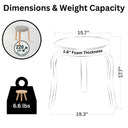 Talia Minimalist Low Stool (Set of 2)