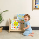 Freestanding Montessori Bookshelf, Handcrafted Wooden Kids Book Display Shelf 1