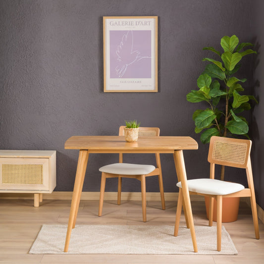 Olea Solid Oak Wood Dining Set – 2 to 4 Seater Options