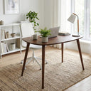 Kidney Home Office Desk with computer on it