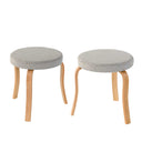 Talia Minimalist Low Stool (Set of 2)