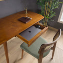 Curved Desk with Drawer – Handcrafted Rounded Edge Home Office Desk in Birch Plywood 4