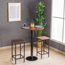 modern bistro table, round bar height table with tulip base