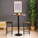 modern bistro table, round bar height table with tulip base 2