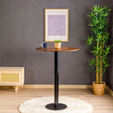 modern bistro table, round bar height table with tulip base 3