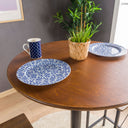 modern bistro table, round bar height table with tulip base 7