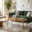 Modern Rectangular Wood Coffee Table ...