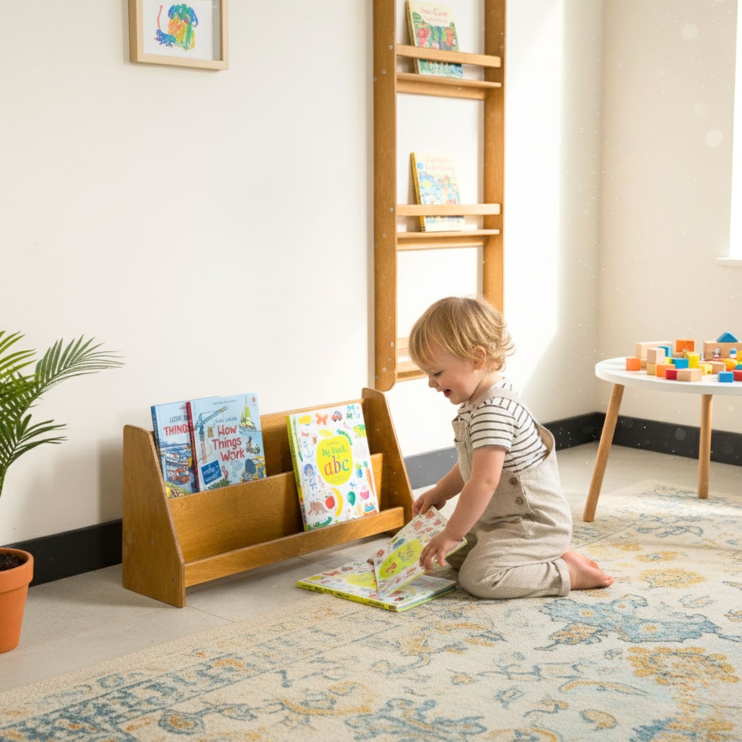 Freestanding Montessori Bookshelf