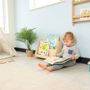 Freestanding Montessori Bookshelf, Handcrafted Wooden Kids Book Display Shelf 5