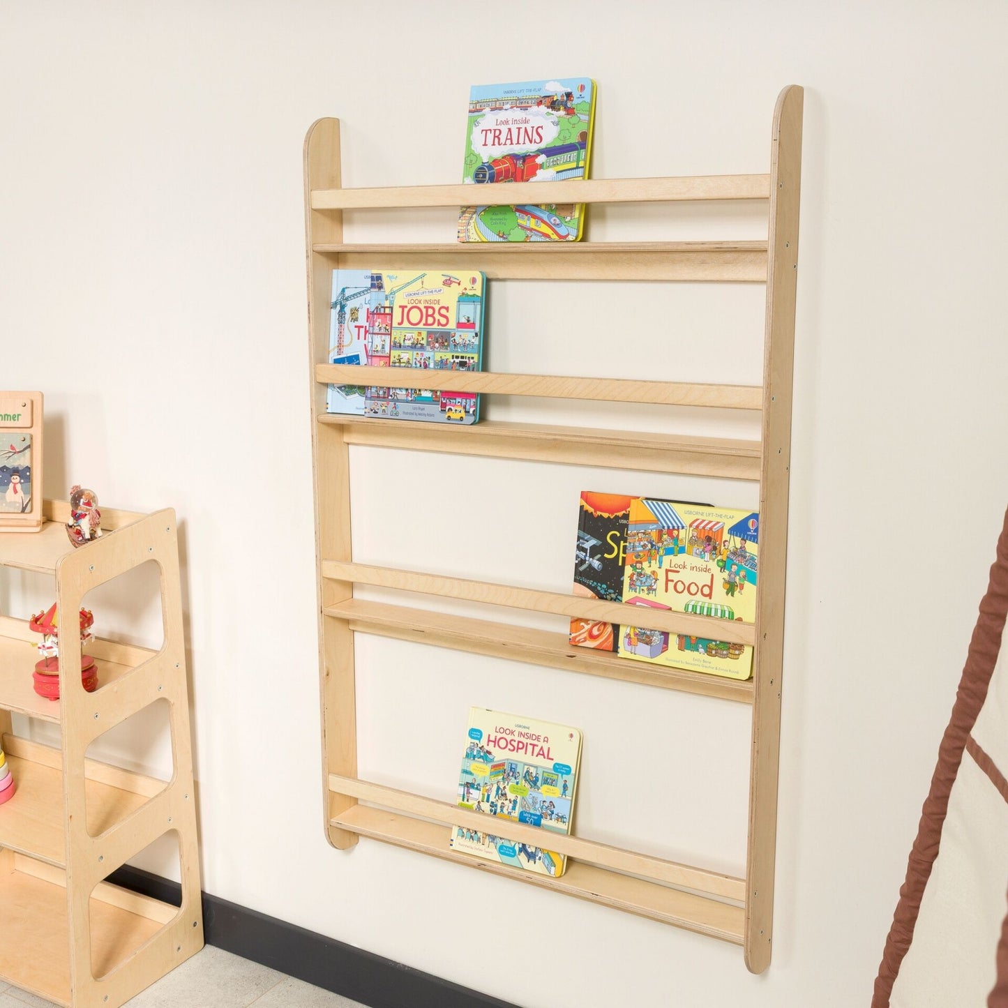 Wall-Mounted Montessori Bookshelf