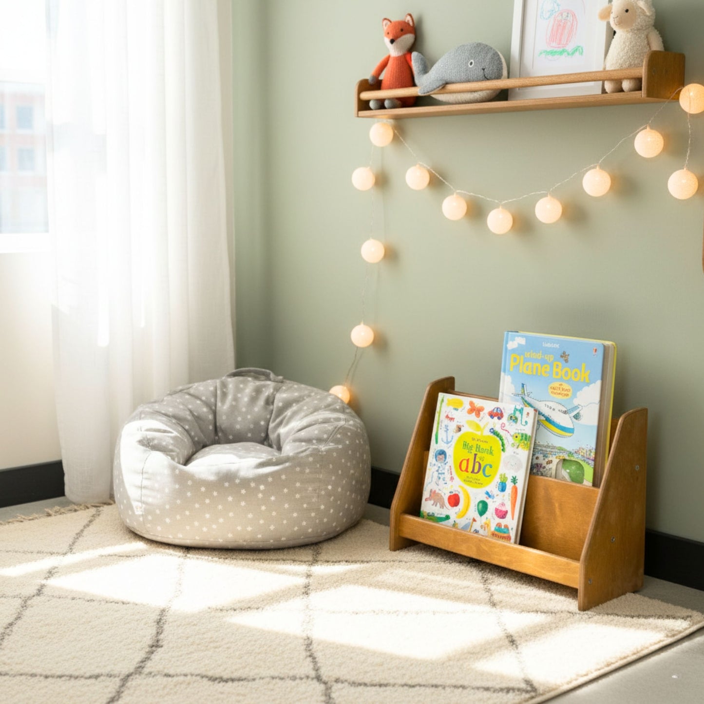 Freestanding Montessori Bookshelf