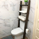 over the toilet ladder shelf, freestanding bathroom storage shelf 2
