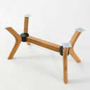 rectangle coffee table base 4 legs, wood coffee table base for glass top 11