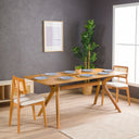 Modern Rectangle Dining Table with Butterfly Legs