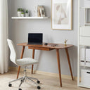 Curved Desk with Drawer – Handcrafted Rounded Edge Home Office Desk in Birch Plywood 2