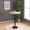rustic bistro table, solid wood bar height table 5
