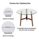 Pyramid Glass Round Dining Table