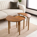 Solid Wood Round Nesting Coffee Table