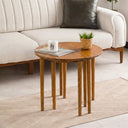 Solid Wood Round Nesting Coffee Table
