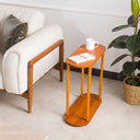 Solid Wood Oval Side Table