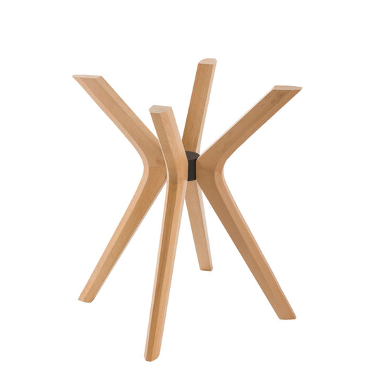 Solid Wood Round Dining Table Base 4-Legs