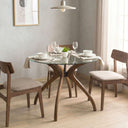Solid Wood Round Dining Curvella Table Base 4-Legs