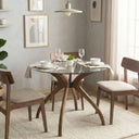 Solid Wood Round Dining Curvella Table Base 4-Legs