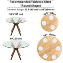 Runder Esstischfuß aus Massivholz mit 3 Beinen