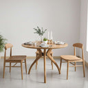 Solid Wood Round Dining Curvella Table Base 3-Legs