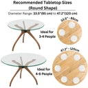 Solid Wood Round Dining Curvella Table Base 3-Legs