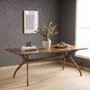Solid Wood Rectangle Dining Curvella Table Base 4-Legs