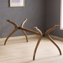 Solid Wood Rectangle Dining Curvella Table Base 4-Legs