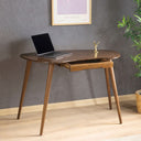 Kidney Shaped Desk with Drawer, Handcrafted Birch Plywood Home Office Desk 6