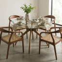 Solid Wood Round Dining Curvella Table Base 3-Legs