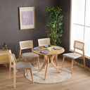 Irem Solid Wood Dining Chairs - Set of 2 (Natural Color)