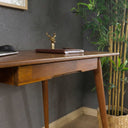 Curved Desk with Drawer – Handcrafted Rounded Edge Home Office Desk in Birch Plywood