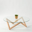 wood coffee table base, geometric coffee table pedestal  12